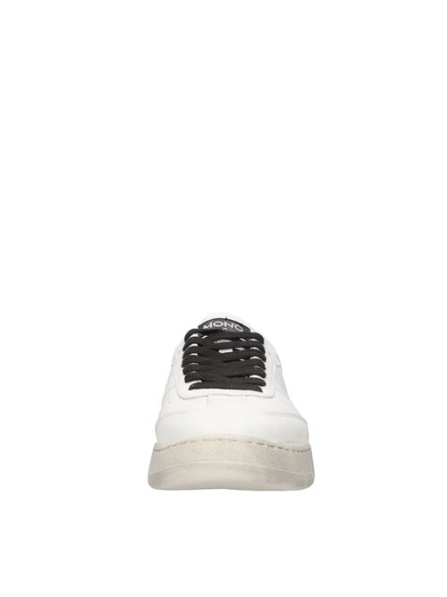 Leather sneakers MONO WAY | JIHA UOMO PELLEBIANCO-NERO